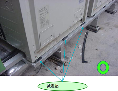 中央空調(diào)室外機固定